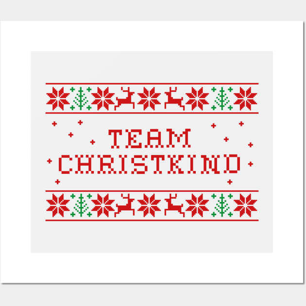 Team Christkind - funny christmas design Wall Art by alpmedia